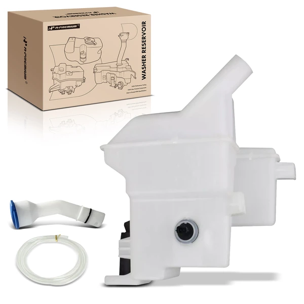 Windshield Washer Reservoir with Inlet & Cap & Pump & Sensor for 2020-2024 Hyundai Sonata