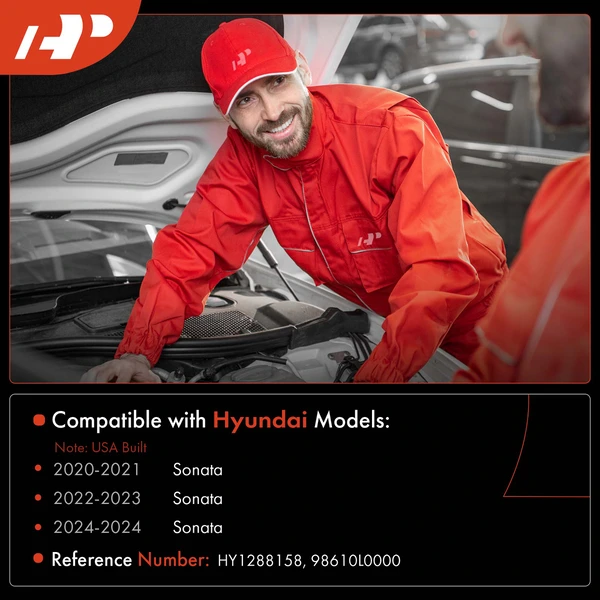 Windshield Washer Reservoir with Inlet & Cap & Pump & Sensor for Hyundai Sonata