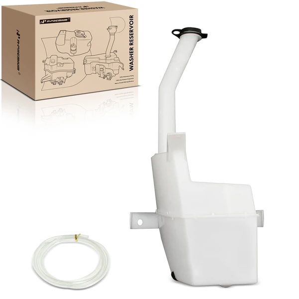 Front Windshield Washer Reservoir Tank with Cap for 2005-2009 Ford Mustang