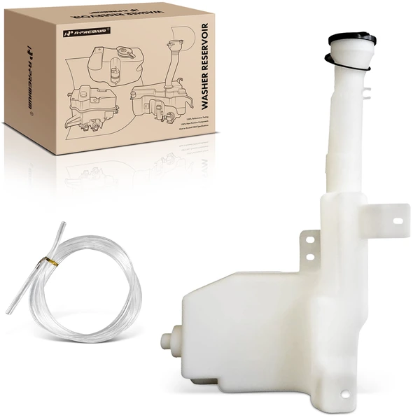 Windshield Washer Reservoir with Pump & Cap & Filler Neck for Mazda Protege 1999-2001