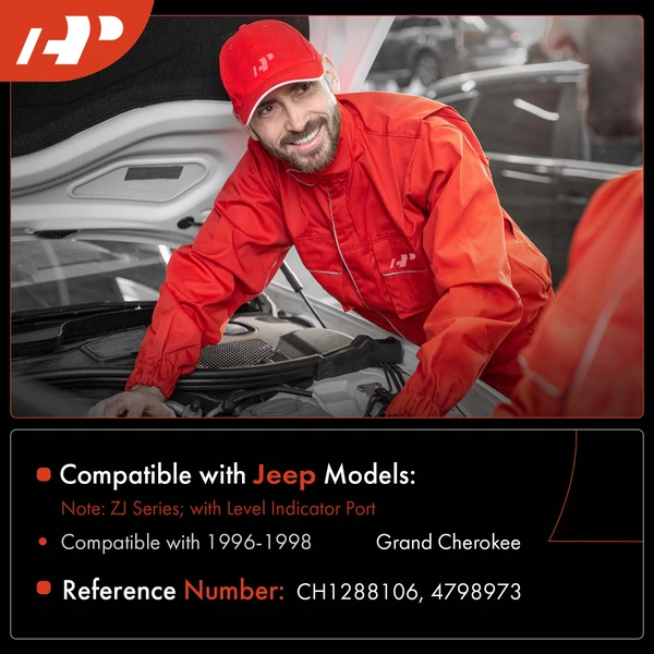 Windshield Washer Reservoir with Level Indicator Port for Jeep Grand Cherokee 1996-1998