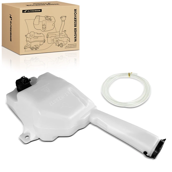 Windshield Washer Reservoir Tank with Cap and Pump for Mazda 6 2003-2004 Sedan
