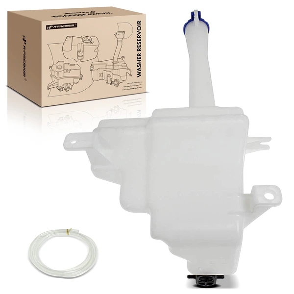 Windshield Washer Reservoir with Cap & Washer Pump for Kia Forte 2011-2013 Hatchback