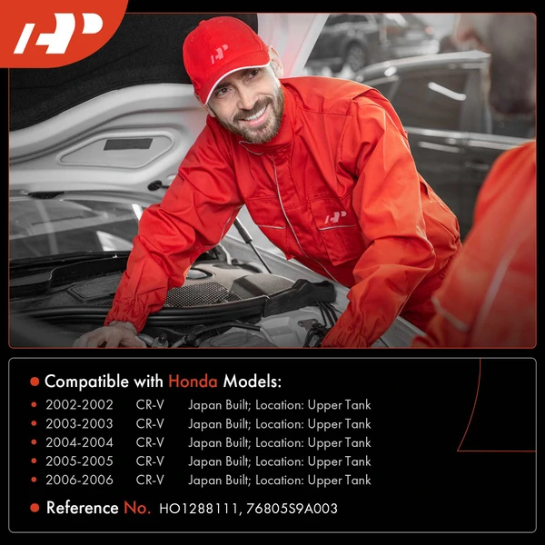 Upper Tank Plastic Windshield Washer Reservoir for Honda CR-V 2002-2006 Japan Built