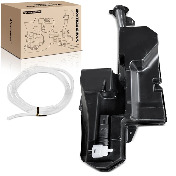 Plastic Windshield Washer Reservoir with Pump & Cap & Sensor for Acura MDX 2014-2020