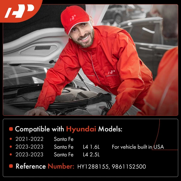 Windshield Washer Reservoir with Cap Filler Neck for Hyundai Santa Fe 2021-2023