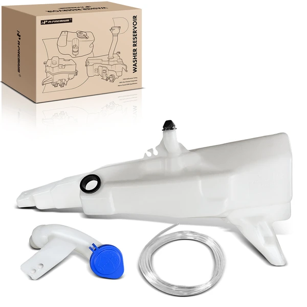 Washer Reservoir with Pump & Cap & Sensor & Filler Neck for Ford Bronco Sport 2021-2024