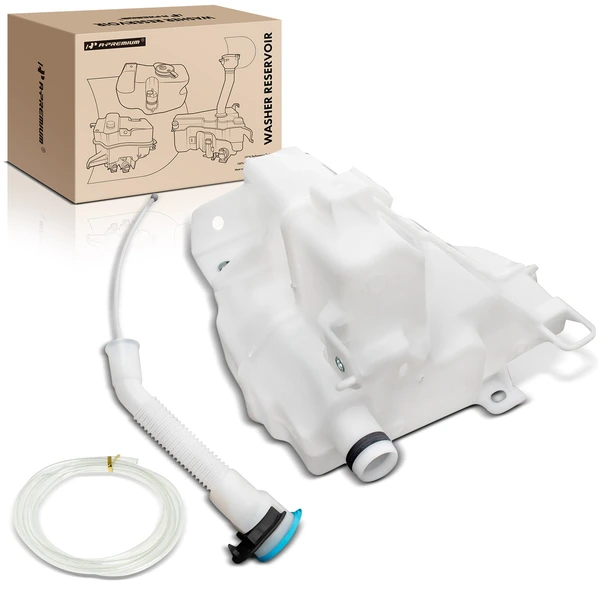 Windshield Washer Reservoir with Cap & Pump & Filler Neck for 2019-2022 Mazda 3