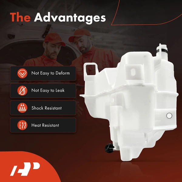 Windshield Washer Reservoir with Cap & Pump for Mazda 3 2019-2022 2.5L Hatchback