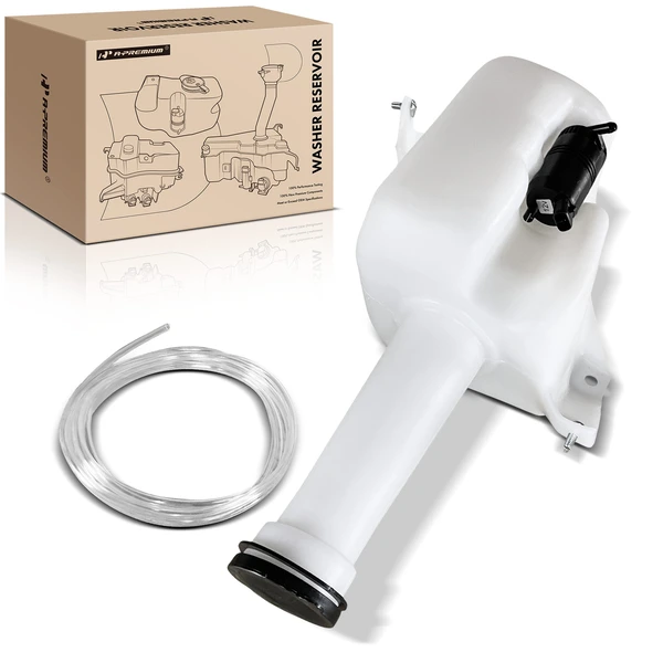 Windshield Washer Reservoir Bottle Tank with Pump & Cap for Toyota Camry 1987-1991