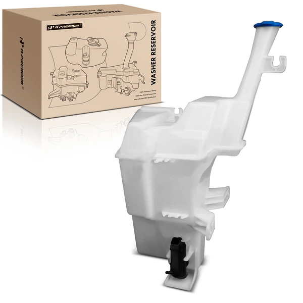 Windshield Washer Reservoir with Pump & Cap & Filler Neck for Kia Rio 2012-2015