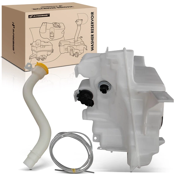 Windshield Washer Reservoir with Cap & Pump & Sensor for Subaru Legacy 2015-2019