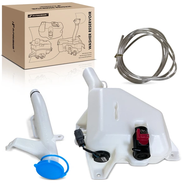 Windshield Washer Reservoir with Cap & Pump & Filler Neck for Acura RL 2005-2008