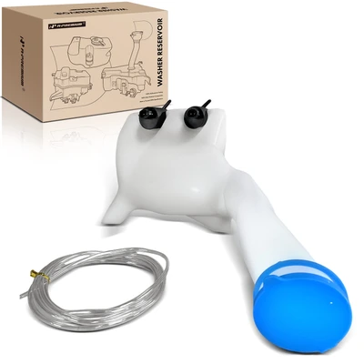 Windshield Washer Reservoir with Cap & Dual Pump