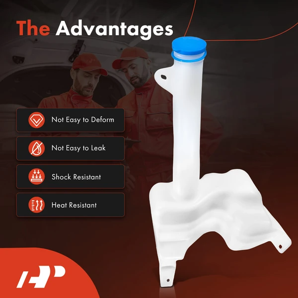 Windshield Washer Reservoir with Cap & Pump for Honda Pilot 2011 Front Wheel Drive