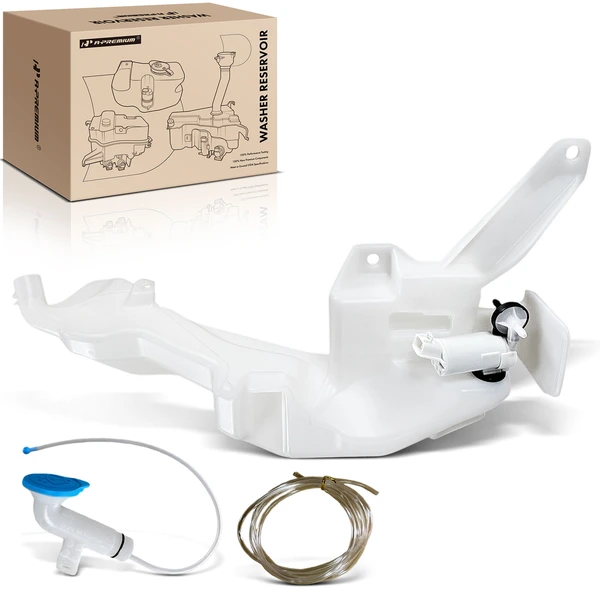 Windshield Washer Reservoir with Pump & Cap & Hose Filler Neck for 2010-2011 Honda CR-V