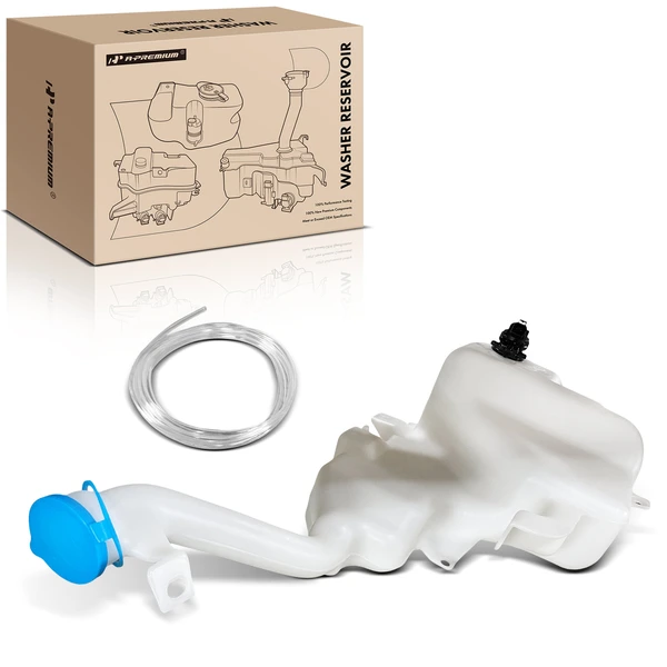 Windshield Washer Reservoir with Cap Pump Filler Neck for Honda Crosstour 2012-2015
