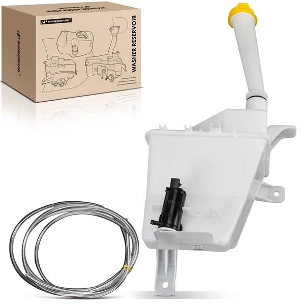 Windshield Washer Reservoir with Cap and Pump for Chevrolet Aveo Pontiac G3 Wave