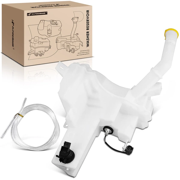 Windshield Washer Reservoir Tank with Cap & Pump & Sensor for Mazda 3 2004-2009