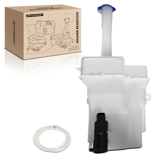Windshield Washer Reservoir with Cap & Pump for Hyundai Azera 2012-2017 Sonata 2011-2015
