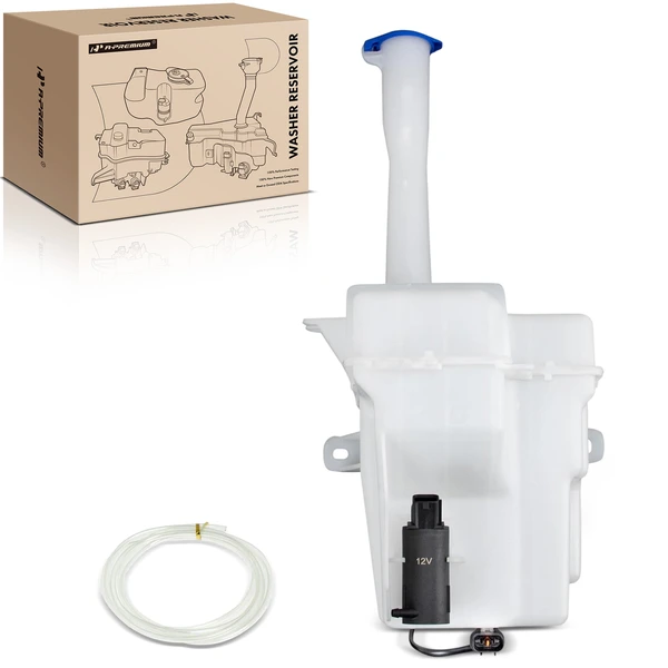 Windshield Washer Reservoir with Cap & Pump & Sensor for 2011-2015 Hyundai Sonata