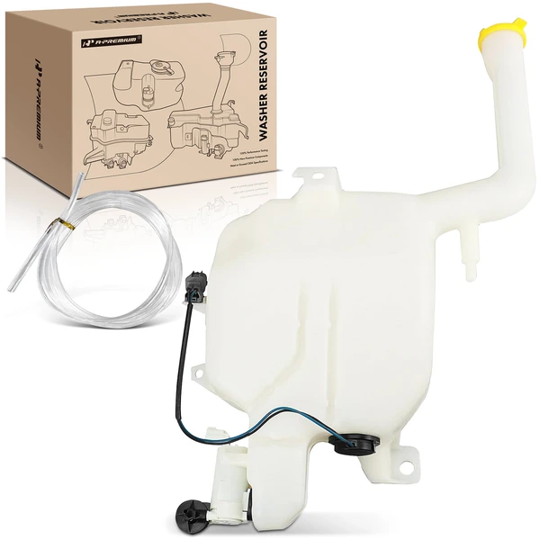 Windshield Washer Reservoir Tank with Cap & Pump & Sensor for Mazda 2 2011-2014