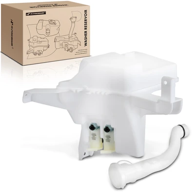Windshield Washer Reservoir with Cap & Washer Pump