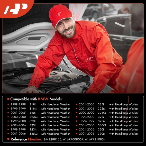 Windshield Washer Reservoir with Pump Cap Sensor Hose for BMW E36 E46 325i 325Ci