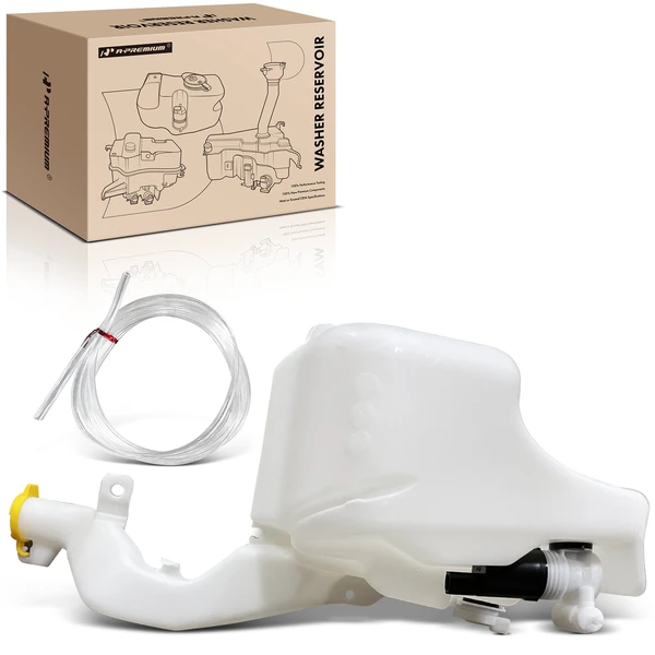 Windshield Washer Fluid Reservoir with Cap Pump Sensor Hose for 2004-2007 Dodge Caravan