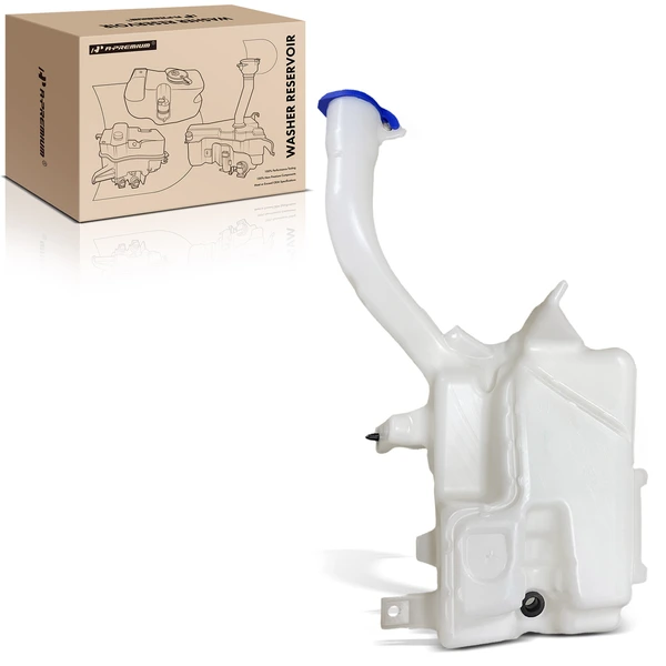 Windshield Washer Reservoir with Cap & Filler Neck for 2013-2014 Ford Fusion