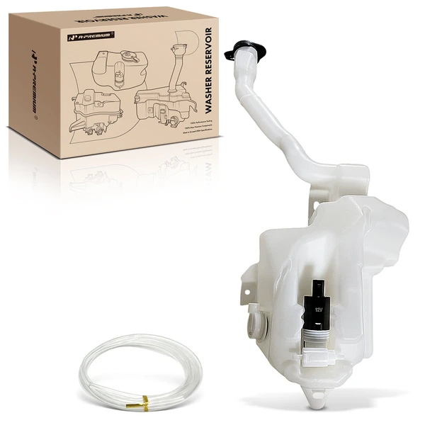 Windshield Washer Reservoir with Cap & Pump for 2013-2016 Ford Flex