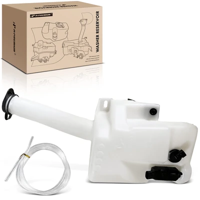 Windshield Washer Reservoir with Pump Cap Sensor Hose Bracket