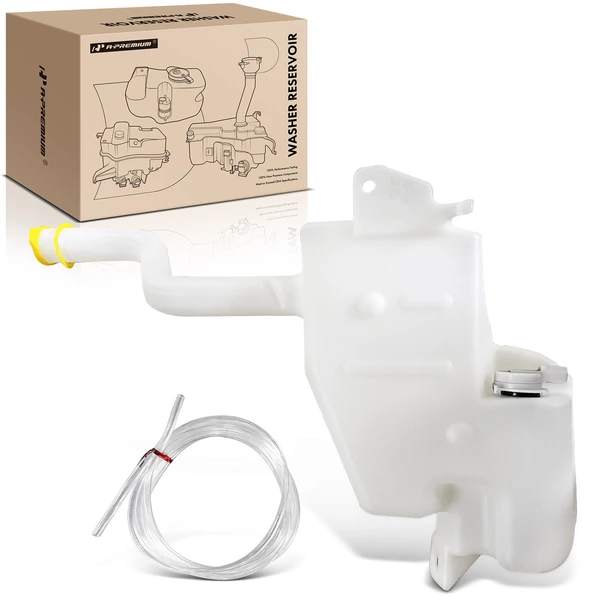 Windshield Washer Reservoir with Cap Pump Sensor Hose for 2002-2004 Jeep Liberty