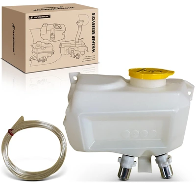 Windshield Washer Reservoir with Cap & 2 Pcs Pump