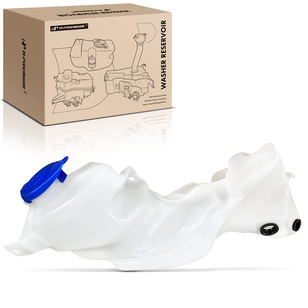 Plastic Windshield Washer Reservoir with Cap for Ford F-150 2018-2020