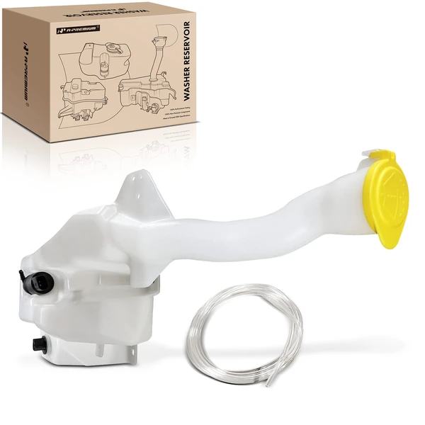 Windshield Washer Reservoir with Cap & Pump & Sensor for Ford Mustang 2018-2022