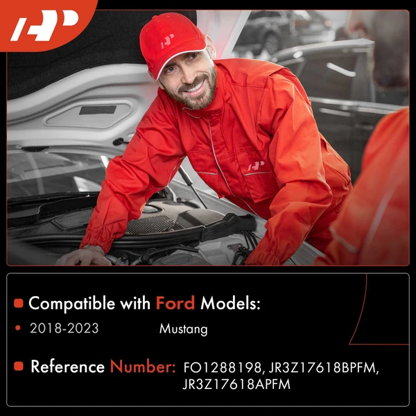 Windshield Washer Reservoir with Cap & Filler Neck for Ford Mustang 2018-2023