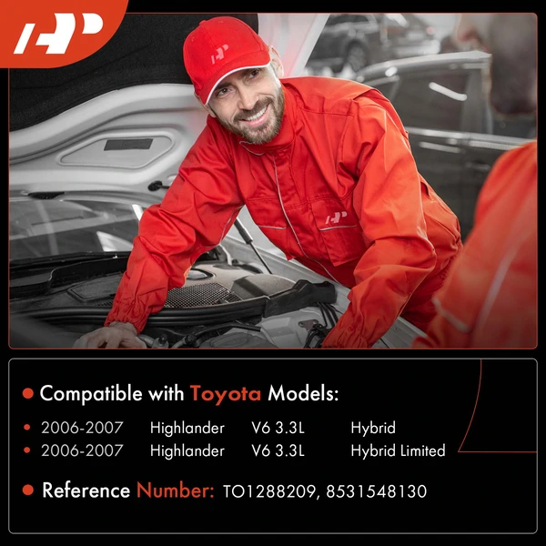 Windshield Washer Reservoir with Sensor & Pump & Cap for Toyota Highlander 2006-2007