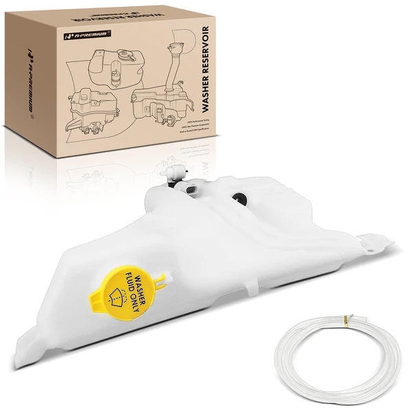 Windshield Washer Fluid Reservoir with Cap Pump Sensor Hose for Dodge Journey 2009-2011