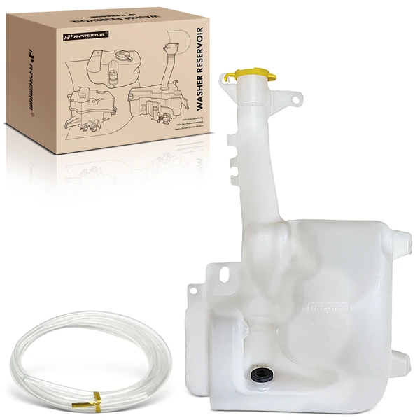 Windshield Washer Reservoir with Cap & Washer Pump for 2007-2010 Chrysler Sebring