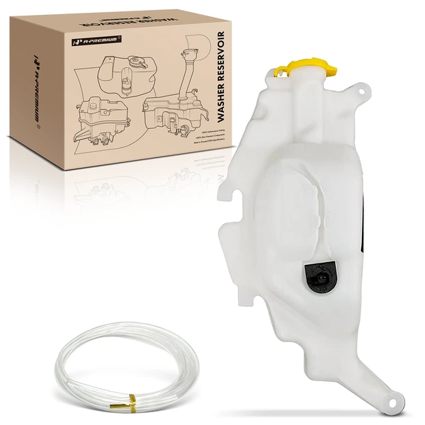 Windshield Washer Fluid Reservoir with Pump & Cap & Sensor for Ram 1500 2019-2024