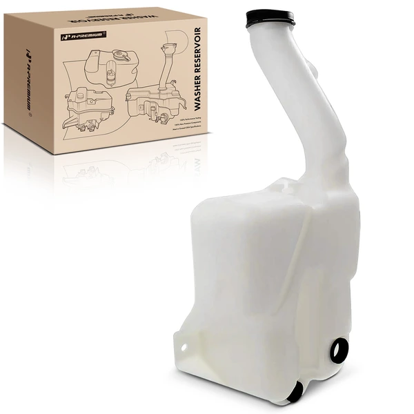 Front Windshield Washer Reservoir with Cap & Bracket for 2004-2008 Chevrolet Malibu
