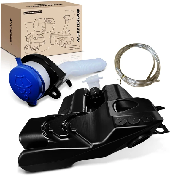 Windshield Washer Reservoir with Cap & Pump for 2014-2023 Ford Transit Connect