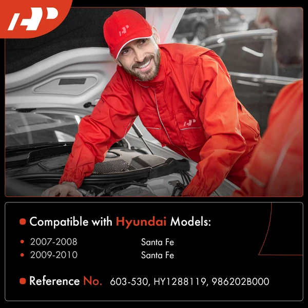 Windshield Washer Reservoir with Cap for Hyundai Santa Fe 2007-2010