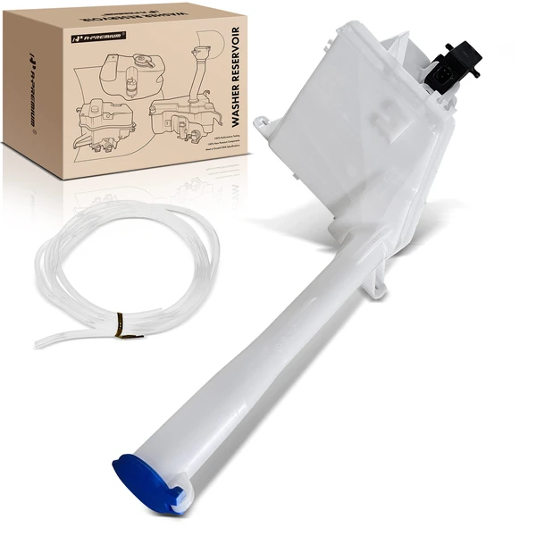 Windshield Washer Reservoir with Cap for Hyundai Santa Fe 2010-2012 with Washer Pump