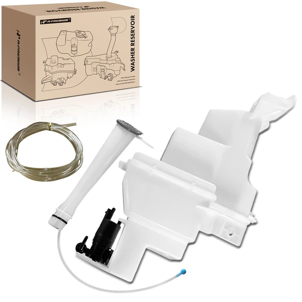 Windshield Washer Reservoir with Cap & Pump Filler Neck for Nissan Rogue 2021-2023