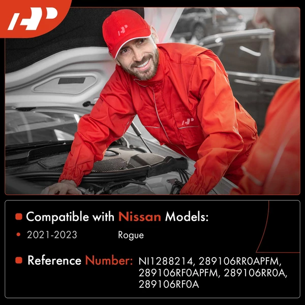 Windshield Washer Reservoir with Cap & Pump Filler Neck for Nissan Rogue 2021-2023