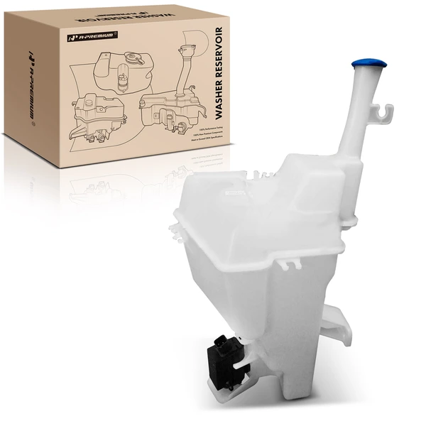 Windshield Washer Reservoir with Cap & Pump & Sensor for 2016-2017 Kia Rio