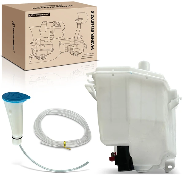 Windshield Washer Reservoir with Pump & Cap & Filler Neck for Nissan Sentra 1990-1995