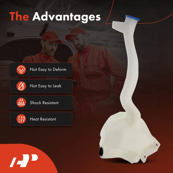 Windshield Washer Reservoir with Cap for Honda Pilot 2006-2008